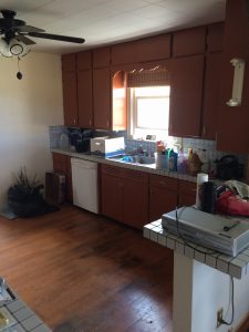 DIY kitchen renovation before 100th