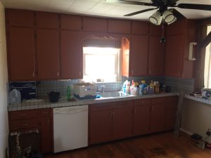 DIY kitchen renovation before 100th